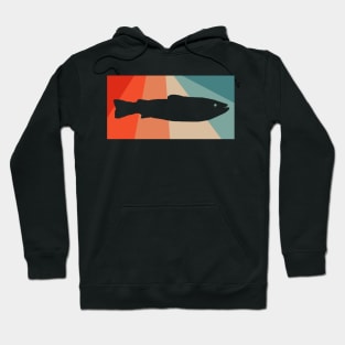 Vintage salmon retro North Cape fishing saying Hoodie